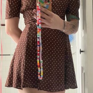 Reformation mini wrap dress Lucky